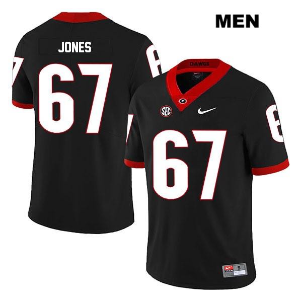 Georgia Bulldogs Men's Caleb Jones #67 NCAA Legend Authentic Black Nike Stitched College Football Jersey WOV3056JS